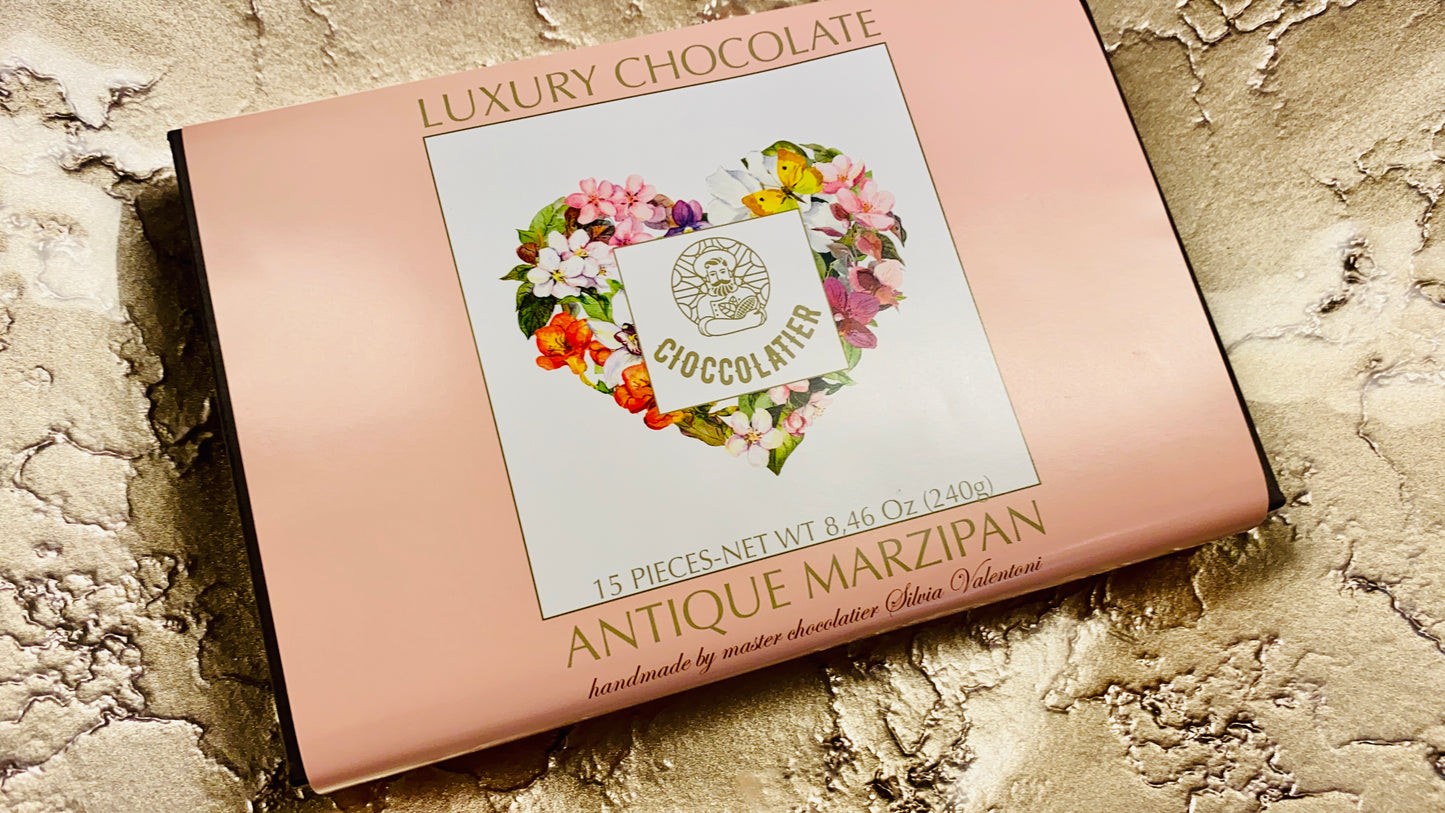 15 units Luxury Marzipan with Gold Edible Finishing 8.46 Oz (240g) Gluten Free