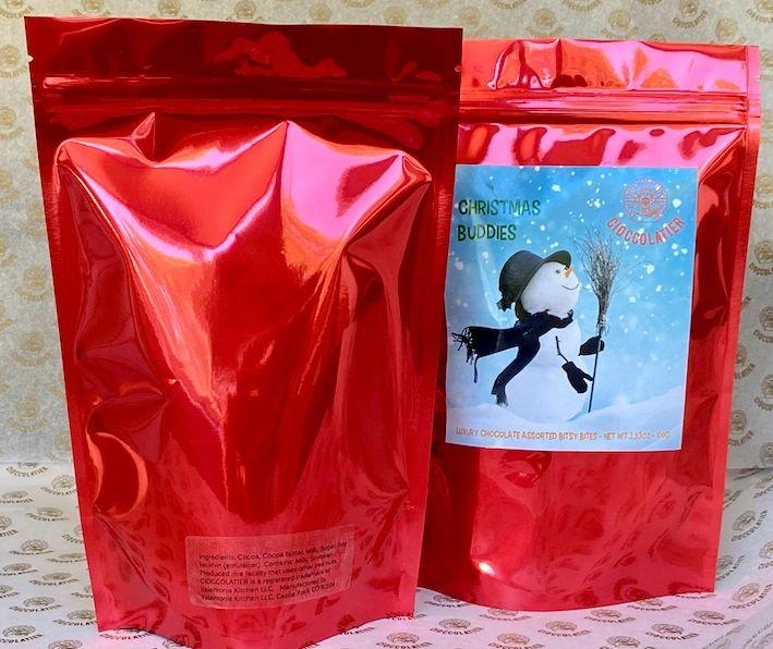 XB100 - Christmas Buddies - Luxury Assorted Chocolate Bitsy Bites 3.53 Oz (100g)